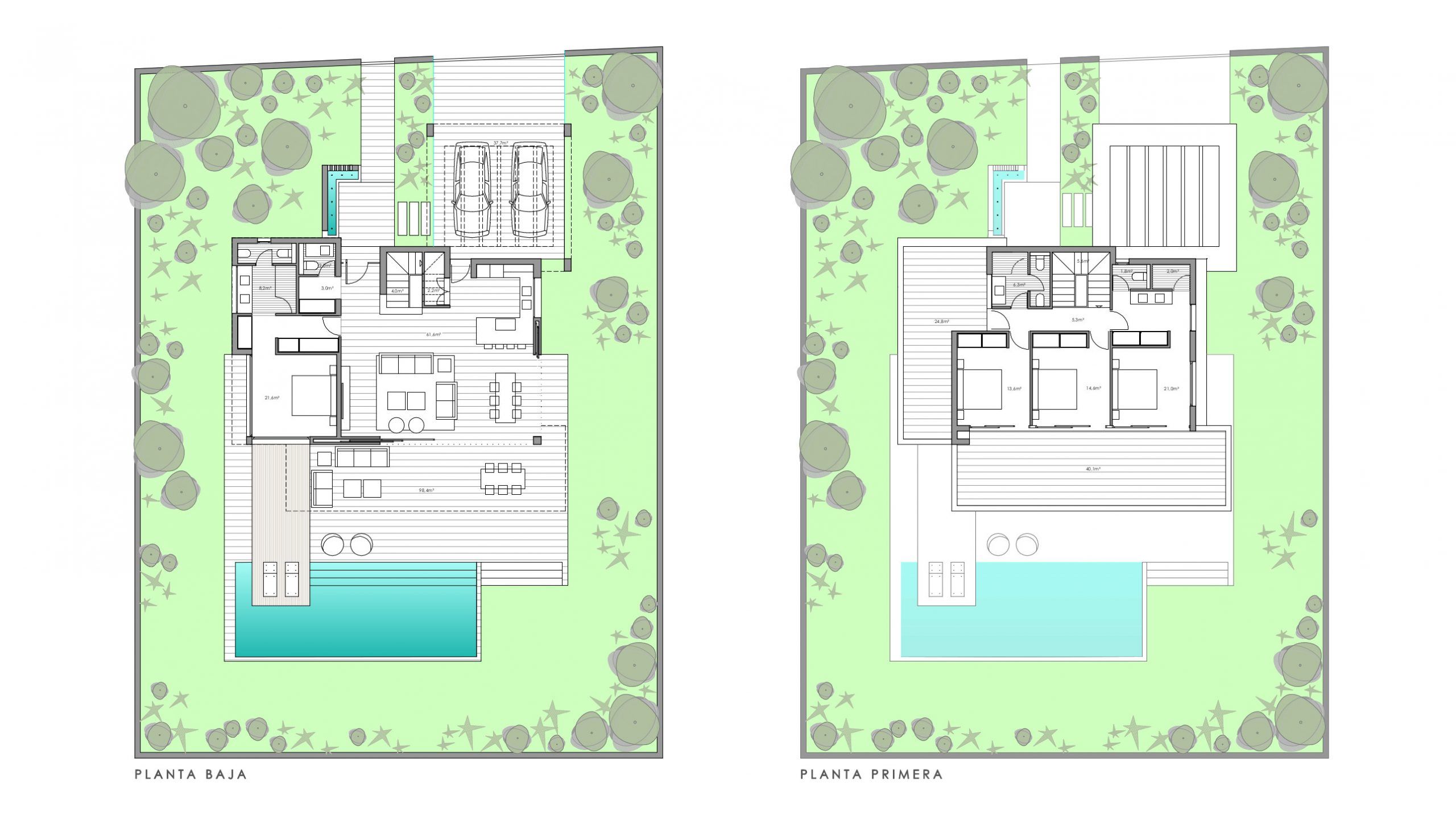 Viviendas unifamiliares en Colinas del Limonar, Málaga proyecto de Dorronsoro Arquitectos