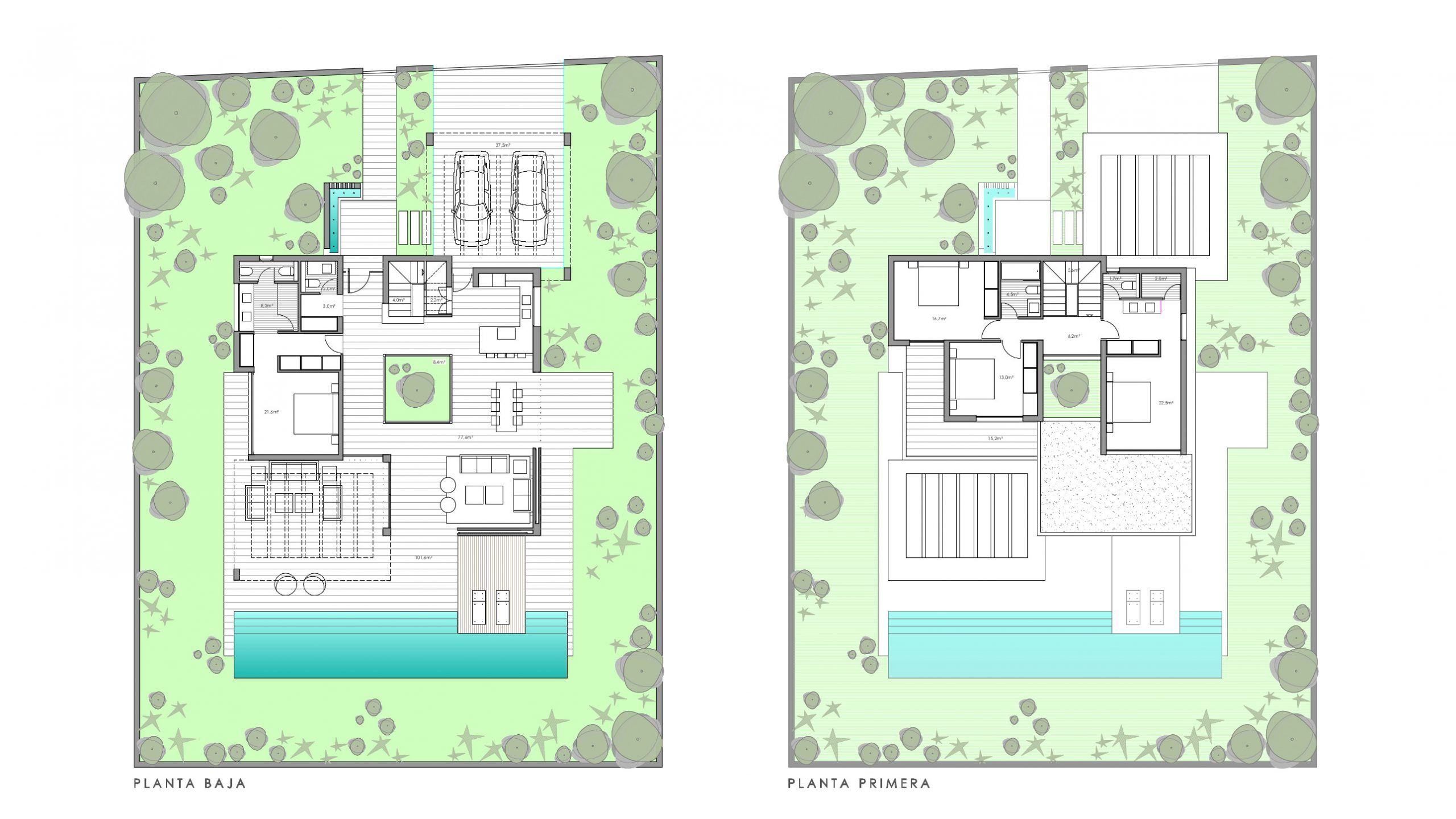Viviendas unifamiliares en Colinas del Limonar, Málaga proyecto de Dorronsoro Arquitectos