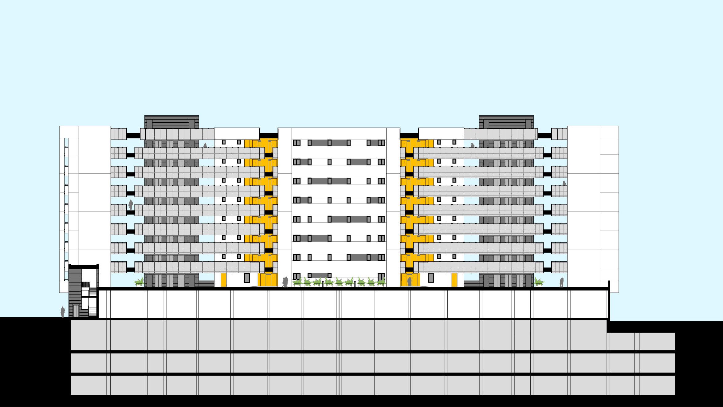 Edificio Parque Martiricos - Dorronsoro Arquitectos Edificio de viviendas protegidas Parque Martiricos en Malaga